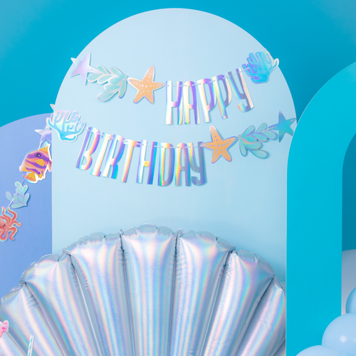 Happy Birthday Ocean banner 240x17cm