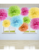 Pom poms papírový 25cm žlutý – foto 3