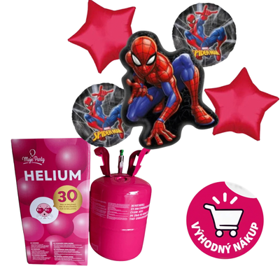 Helium s balónkovým buketem Spiderman