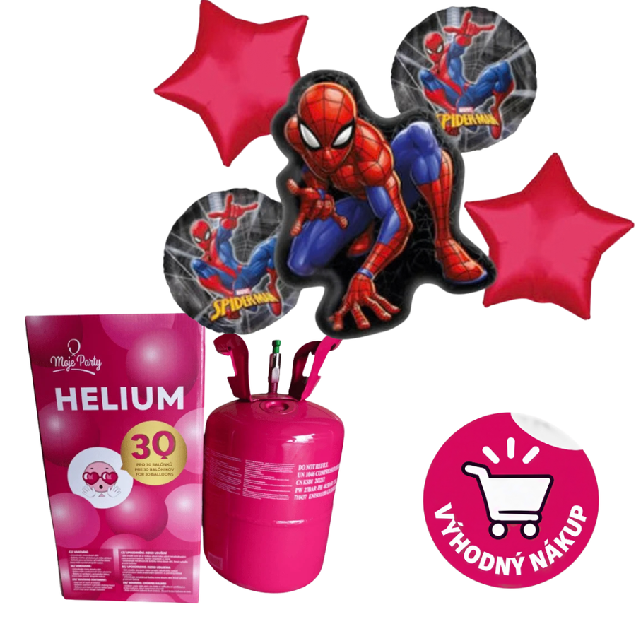 Helium s balónkovým buketem Spiderman