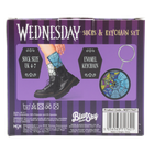Wednesday dárkový set klíčenka/ponožky – foto 3