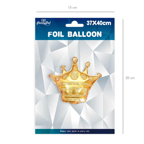 Princess party - Fóliový balón koruna -  40 x 37 cm