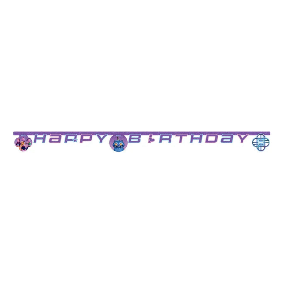 Banner papírový Happy Birthday K-Pop Demon Hunters