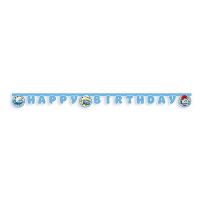 Banner papírový Happy Birthday Šmoulové
