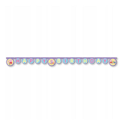 Banner papírový Happy Birthday Prasátko Peppa