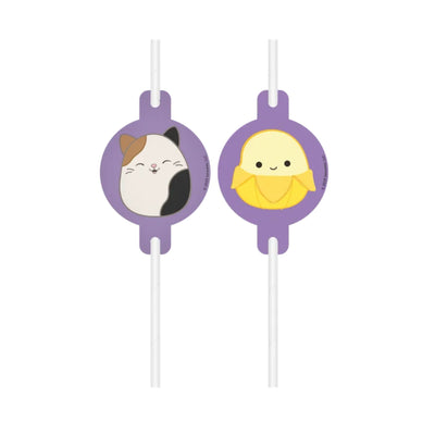 Brčka papírová Squishmallows 4 ks