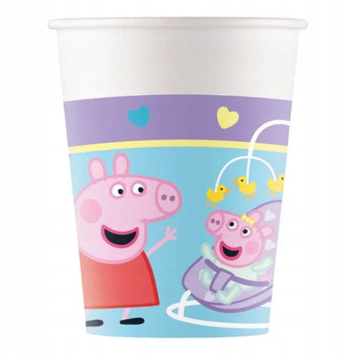 Kelímky papírové Prasátko Peppa 200 ml 8 ks