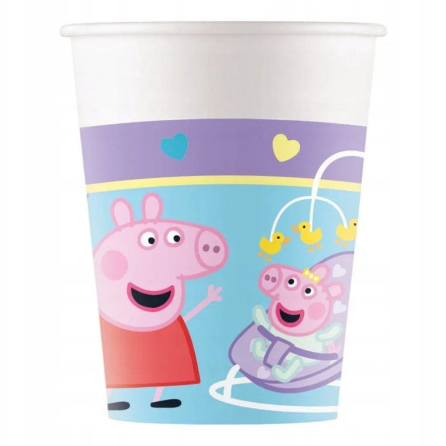 Kelímky papírové Prasátko Peppa 200 ml 8 ks