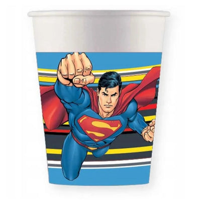Kelímky papírové Superman Krypton 200 ml 8 ks