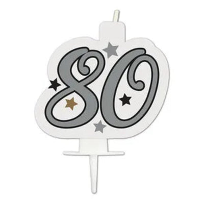 Svíčka dortová Narozeninové číslo 80
