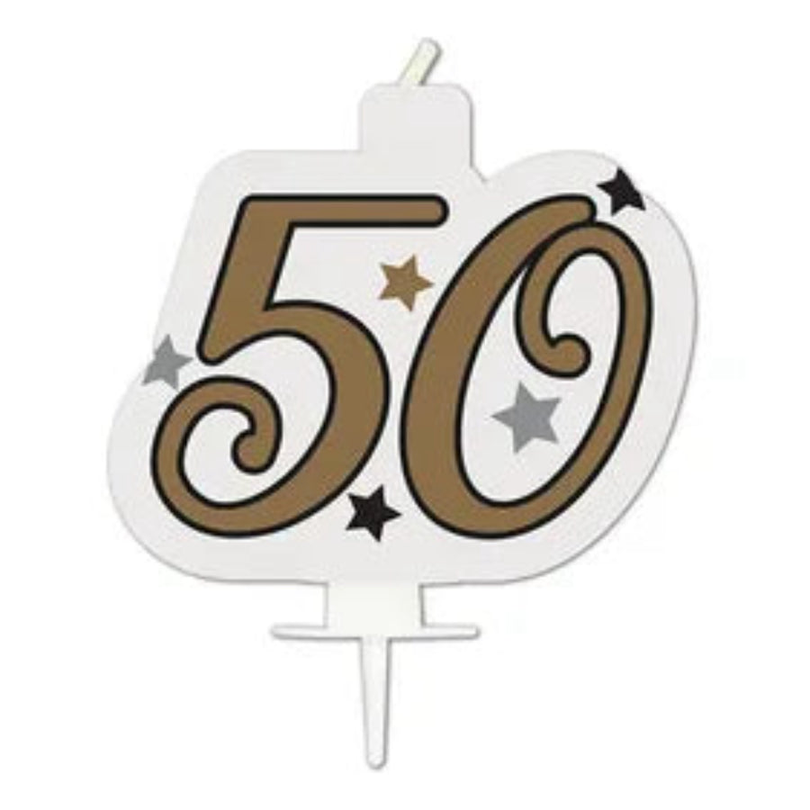 Svíčka dortová Narozeninové číslo 50
