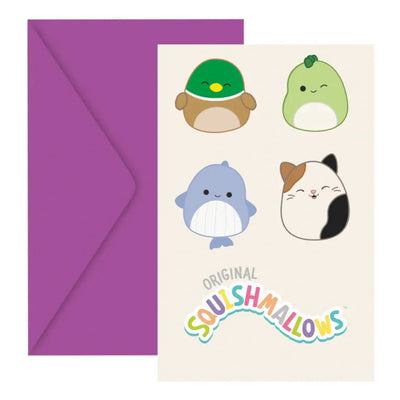 Pozvánky s obálkami Squishmallows 6 ks