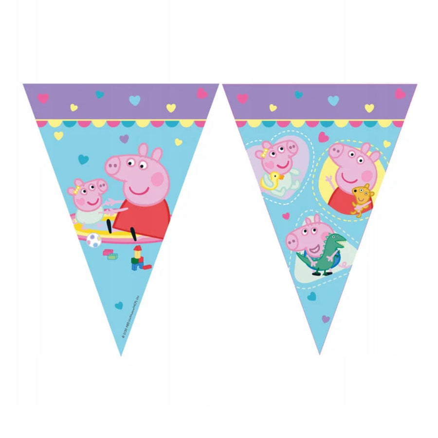 Banner papírový trojúhelníková Prasátko Peppa