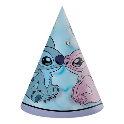 Čepičky papírové Stitch a Angel Cute 6 ks