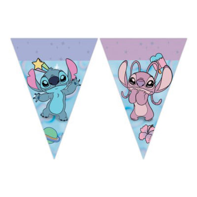Banner papírový trojúhelníková Stitch a Angel Cute