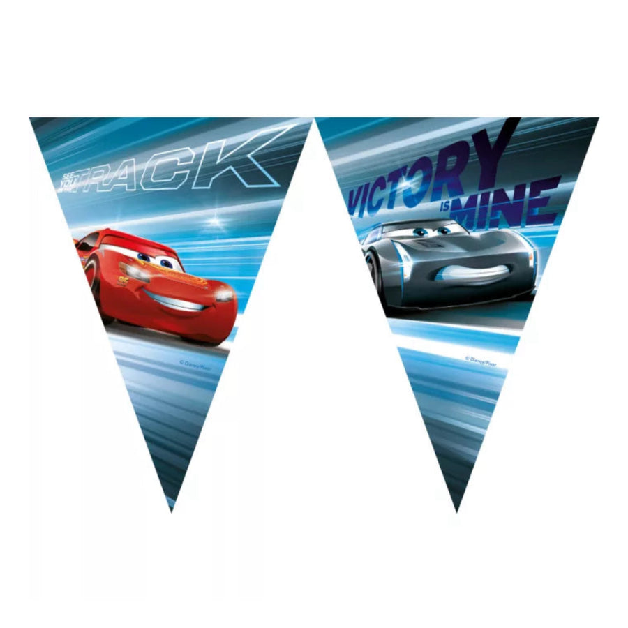 Banner papírový trojúhelníková Cars Victory Is Mine