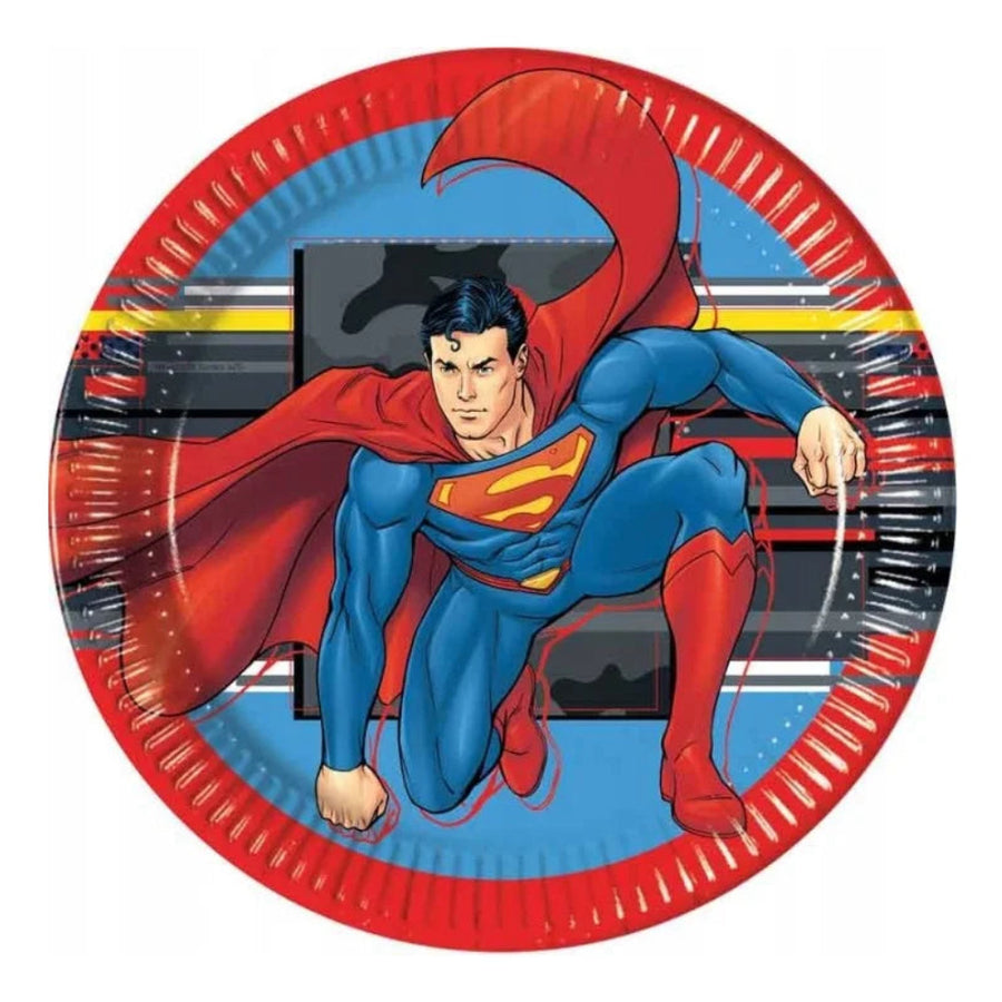 Talíře papírové Superman Krypton 23 cm 8 ks