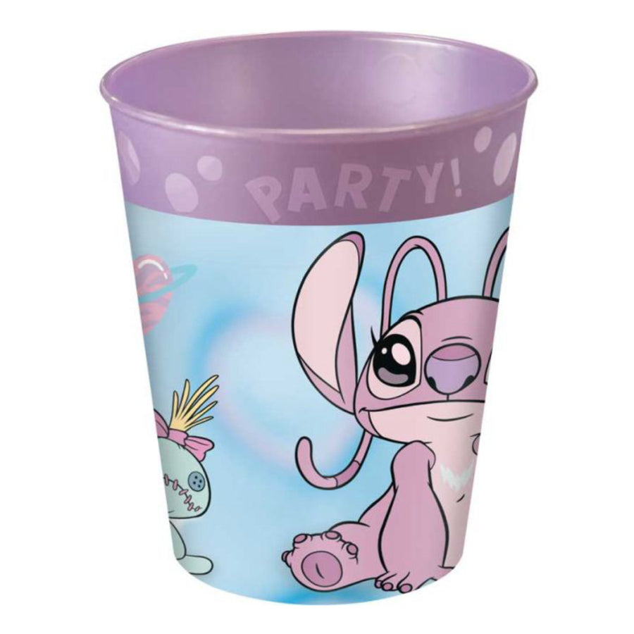 Kelímky opakovaně použitelné Stitch a Angel Cute 250 ml 4 ks
