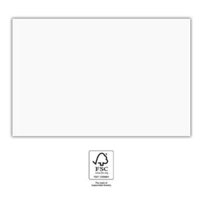 Ubrus papírový jednobarevný bílý 120 × 180 cm