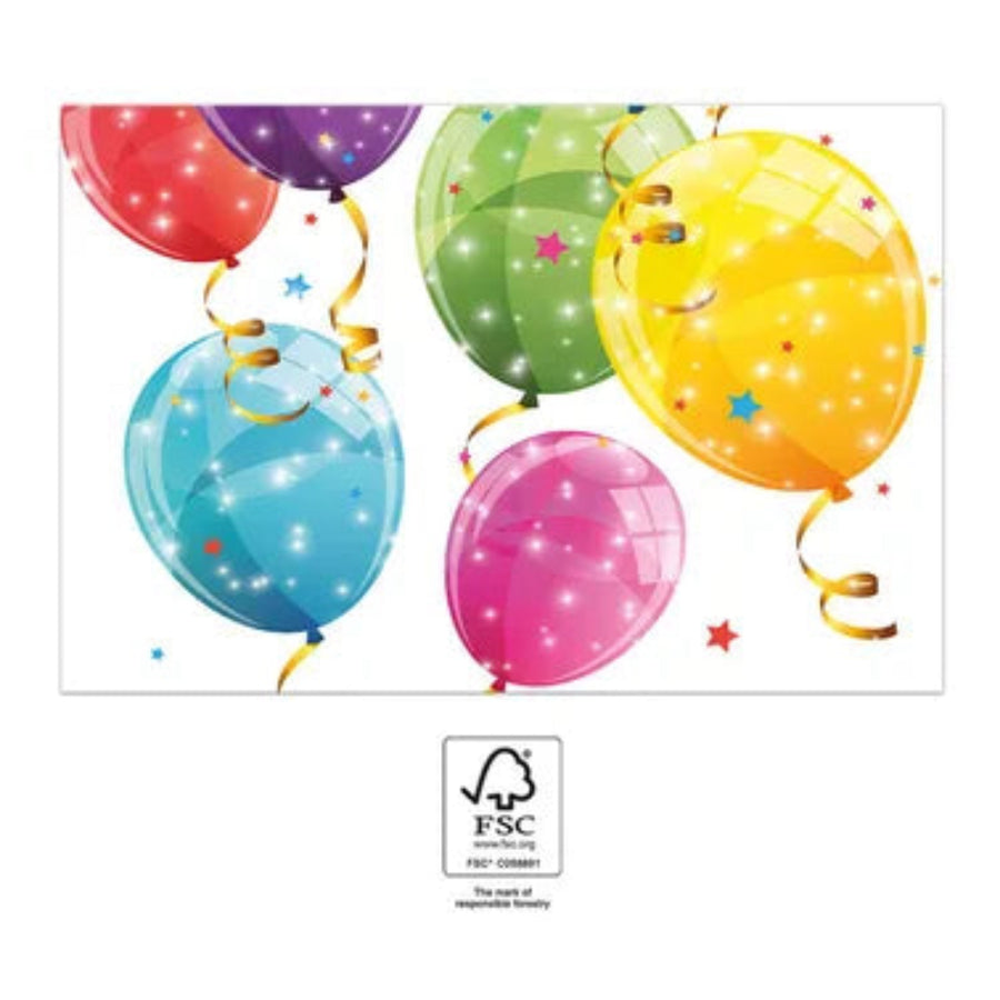 Ubrus papírový Sparkling Balloons 120 × 180 cm