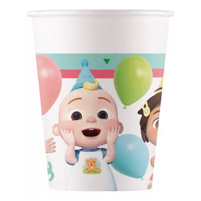 Kelímky papírové Cocomelon Birthday 200 ml 8 ks