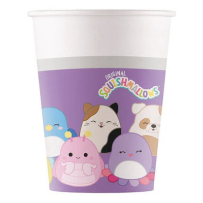 Kelímky papírové Squishmallows 250 ml 8 ks