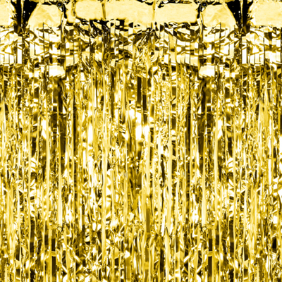 Party závěs - zlatý - 100 x 250 cm