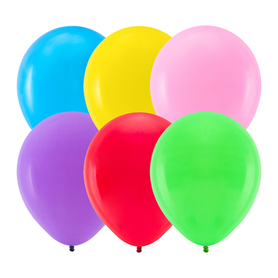 Latexové balónky 27 cm, 10 ks barevný mix