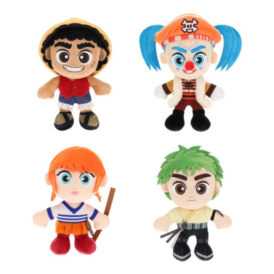One Piece - Plyšová postava (display 9ks) Monkey D. Luf