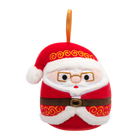 Plyšový mazlíček Squishmallows Vánoční ozdoba Santa s brýlemi - Nick, 10 cm – foto 1