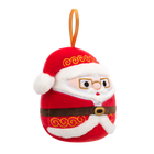 Plyšový mazlíček Squishmallows Vánoční ozdoba Santa s brýlemi - Nick, 10 cm – foto 4