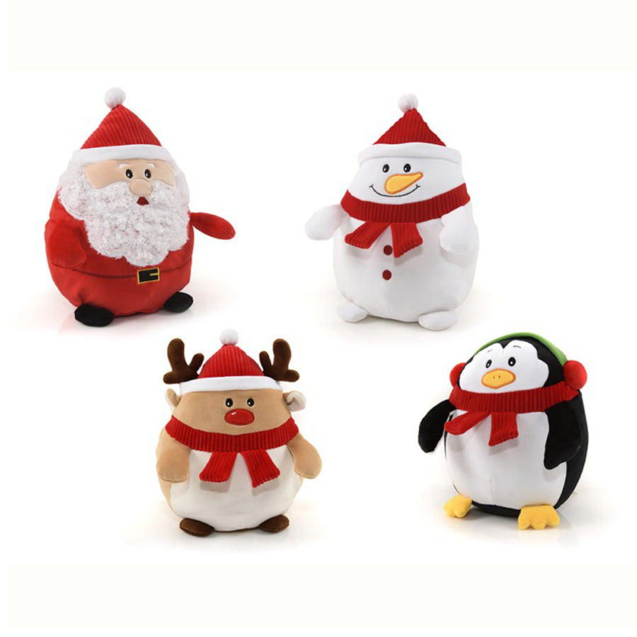 Plyšové Vánoční figurky mačkací "Squishy" 20 cm