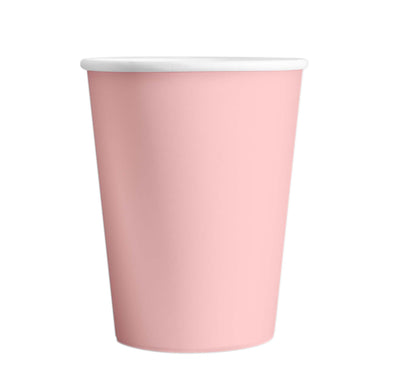 Růžová - Kelímky papírové - 220 ml 6 ks