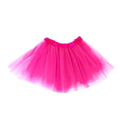 Tylová sukýnka fuchsiová 30 cm