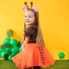 Tylová sukýnka oranžová 30 cm – foto 2