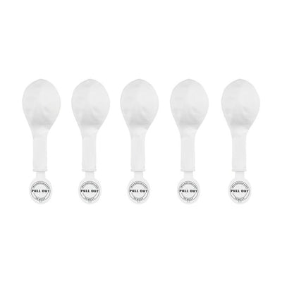 Balónky latexové bílé LED 30cm 5ks
