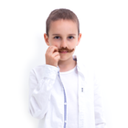 Black and brown fake mustaches, set of 6. – foto 4