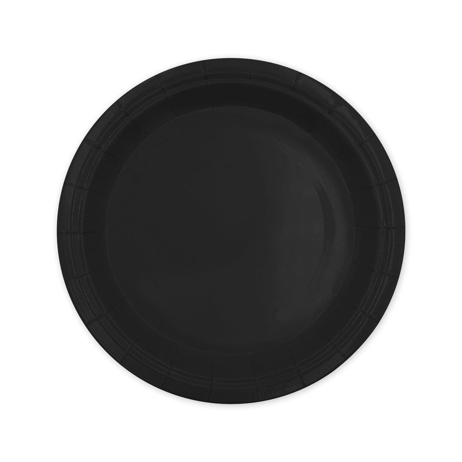 Černé - Talíře papírové 17 cm 6 ks