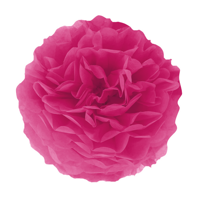 Papírové pompomy, pink, 35 cm
