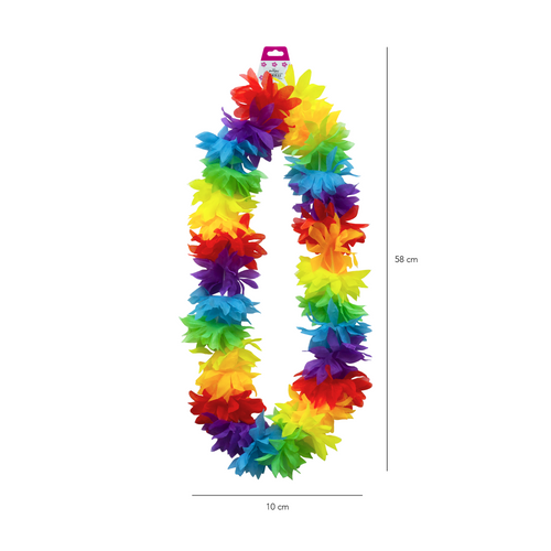 Colorful Hawaiian necklace 100cm