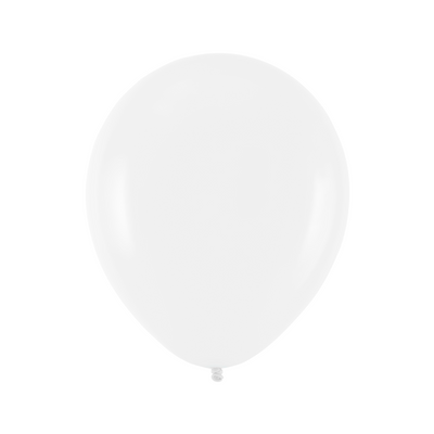 Latexový balón 27 cm 10 ks - bílá