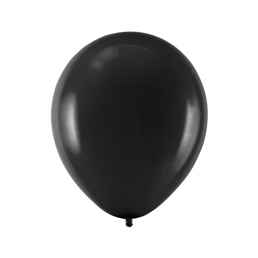 Latexový balón 27 cm 10 ks - černý