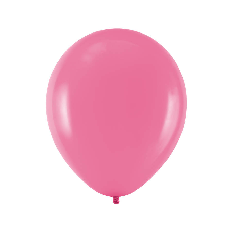 Latexový balón 27 cm 10 ks - fuxie